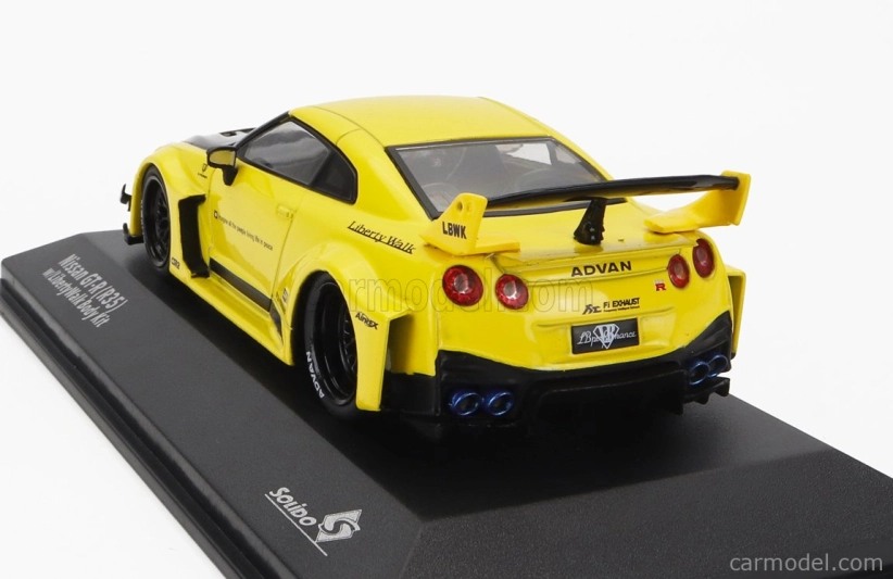 Solido Nissan Gt-r (r35) Lb Works Silhouette Coupe 2019 1:43 Žlutá Černá