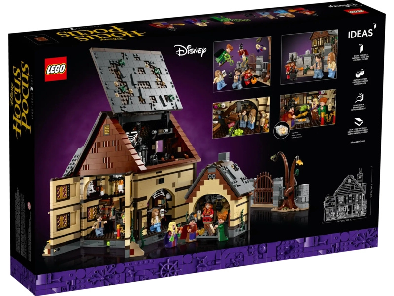 LEGO Ideas - Disney Hokus pokus: Chatka sestier Sandersonovcov