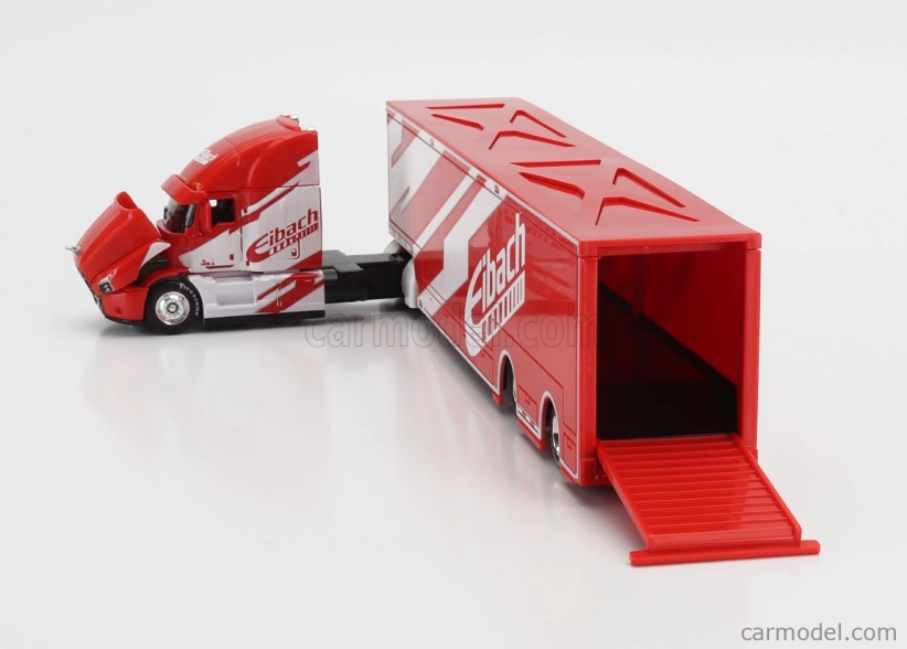 Maisto Mack Anthem Truck Eibach Car Transporter 2020 1:64 červená biela