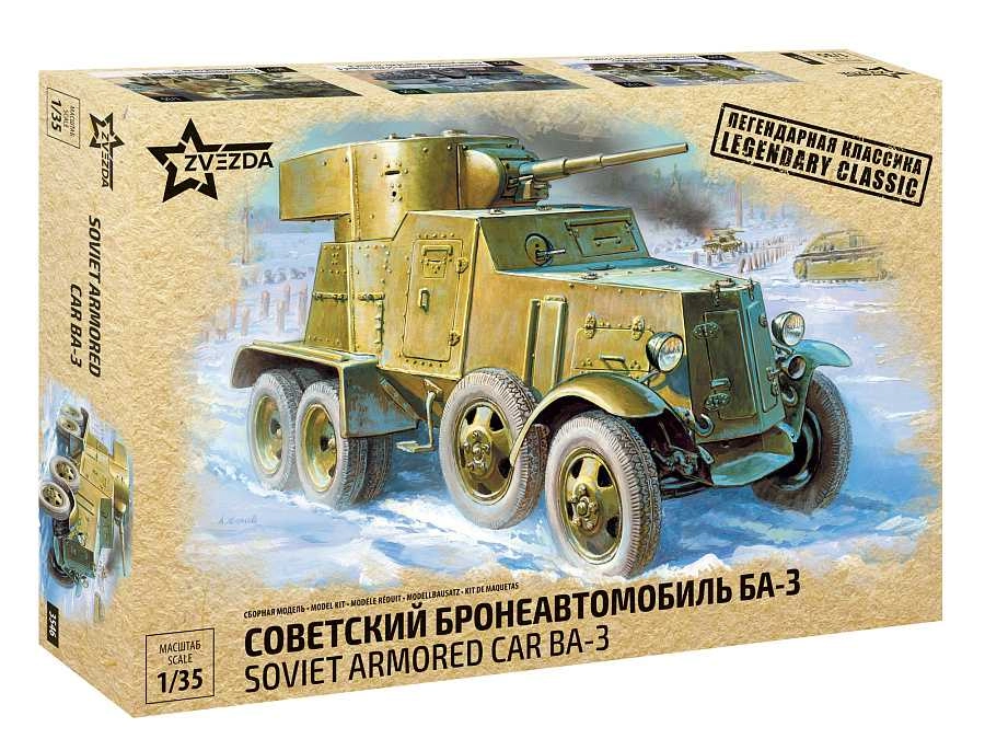 Zvezda BA-3 obrněné vozidlo (1:35)