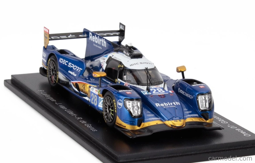 Spark-model Oreca 07 Gibson Gk428 4.2l V8 Team Idec Sport N 28 3. Lmp2 Trieda 24h Le Mans 2024 Paul Lafargue - Reshad De Gerus - Job Van Uitert 1:43 Modrá biela
