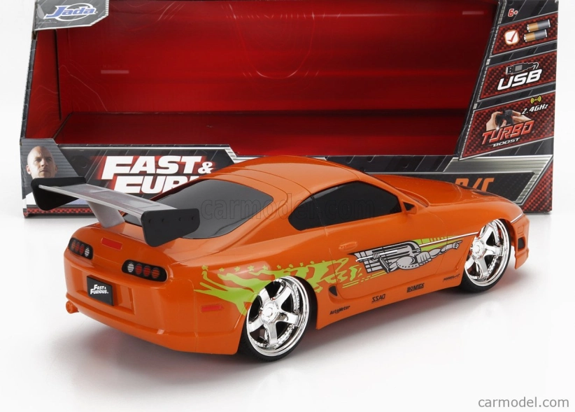 Jada Toyota Brian's Supra Mkiv 1995 - Paul Walker - Fast & Furious 1:16 Orange