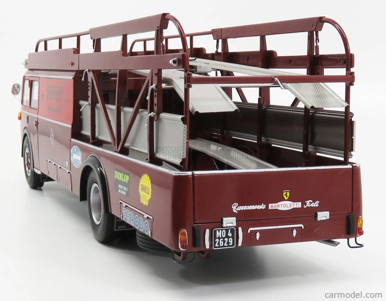 Cmr Fiat 642rn2 Truck Bartoletti F1 Ferrari Car Transporter 1957 1:18 Červené Bordeaux