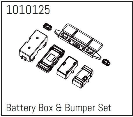 HBP240272 - (1010125) T-Hunter Battery Box & Bumper Set - PRO Crawler 1:18