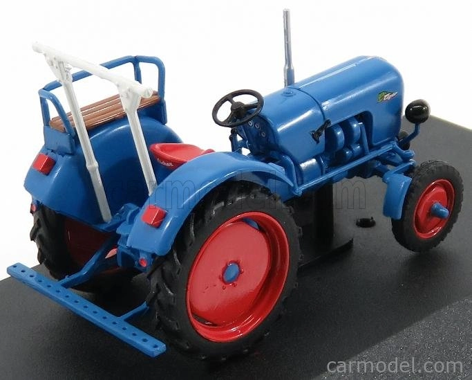 Edicola Eicher Tiger Tractor 1960 - Con Vetrina - S vitrínou 1:43 Modrá červená