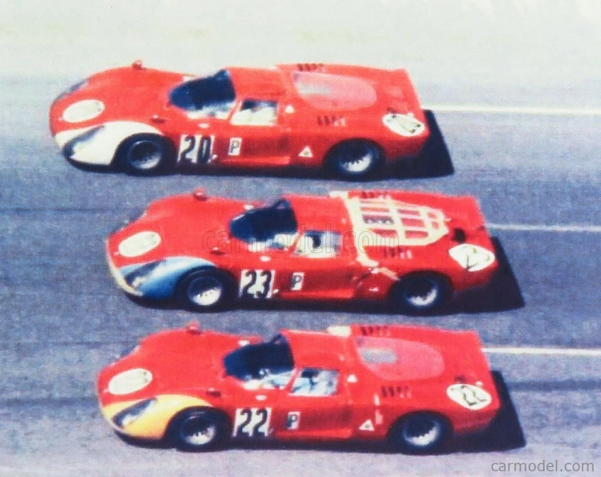 Najlepší model Alfa romeo Set 3x 33.2 N 20 5. 24h Daytona 1968 Schutz - Vaccarella - N 23 6. Andretti - Bianchi - N 22 7. Casoni - Biscaldi - Zeccoli 1:43 Red