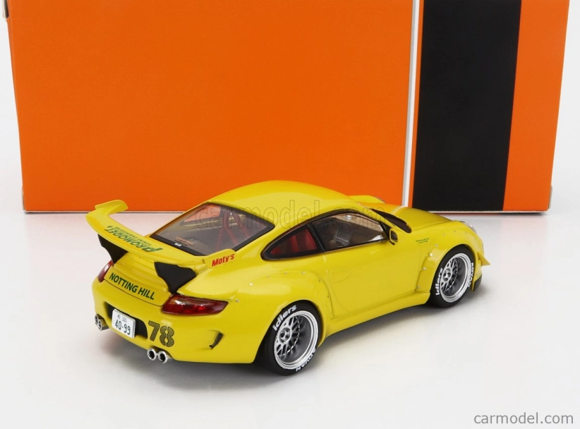 Ixo-models Porsche 911 997-2 Rwb Coupe 2008 1:43 Žltá