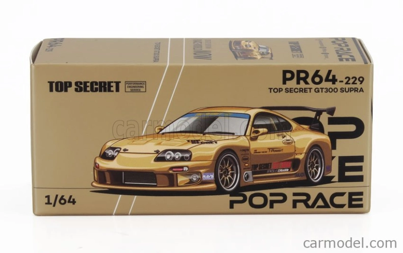 Toyota Supra Mkiv (a80) Gt300 Coupe Top Secret 2023 1:64 Gold