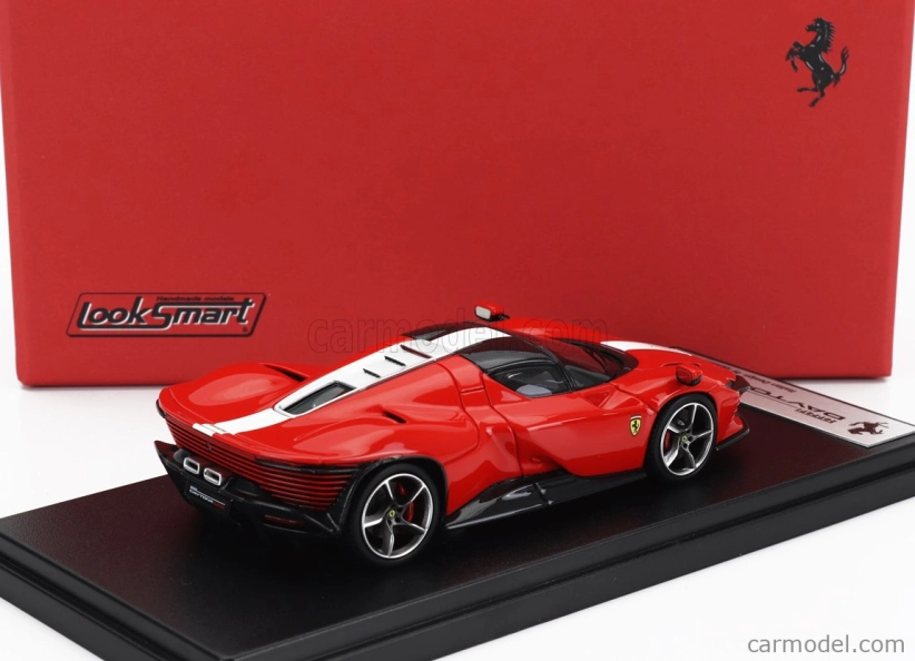 Looksmart Ferrari Daytona Sp3 Closed Roof 2022 1:43 Rosso Scuderia - Červená Bílá