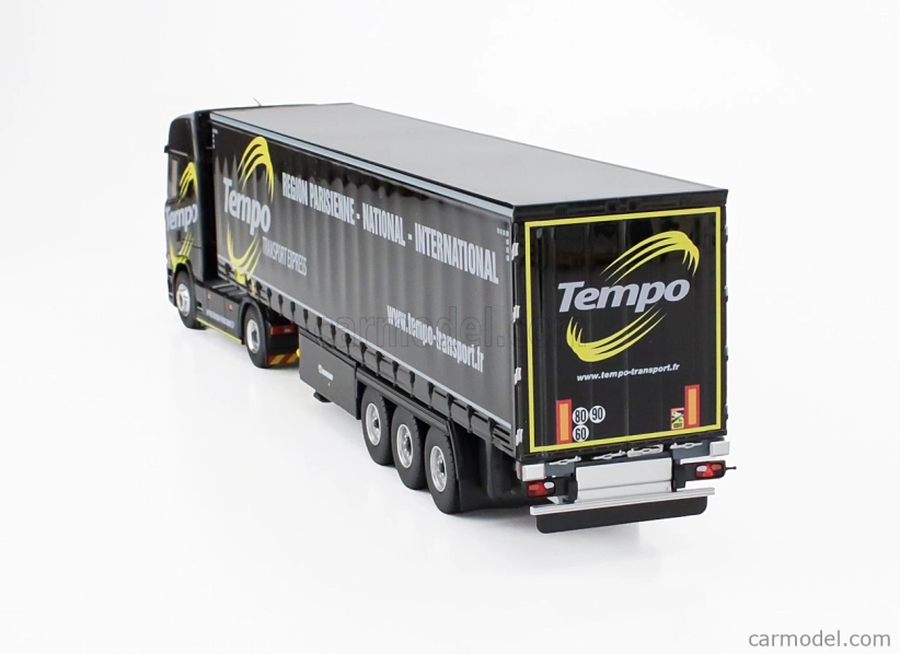Eligor Scania S500 Truck Telonato Tempo Transports 2018 1:43 Black