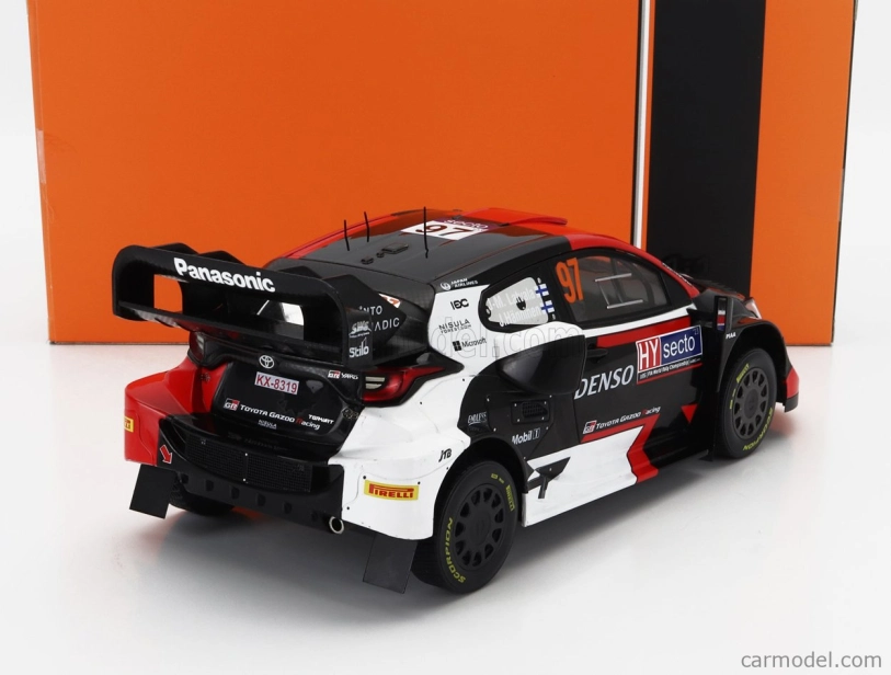 Ixo-models Toyota Yaris Gr Hybrid Rally1 Team Toyota Gazoo Racing Wrt N 97 5th Rally Finland 2023 Jari Matti Latvala - Juho Hanninen 1:18 Bílá Červená Černá