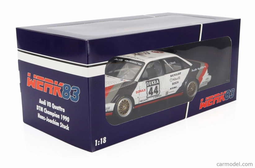 Werk83 Audi Quattro V8 Team Schmidt Motorsport Technik N 44 Winner Dtm Sezóna 1990 Hans Joachim Stuck 1:18 Biela Sivá Červená