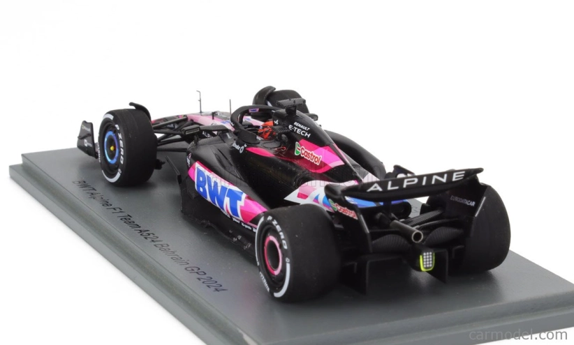 Spark-model Alpine F1 A524 Team Bwt Alpine N 31 Bahrain Gp 2024 Esteban Ocon 1:43 Černá Modrá Růžová