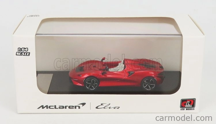 LCD model Mclaren Elva 2020 1:64 Červená