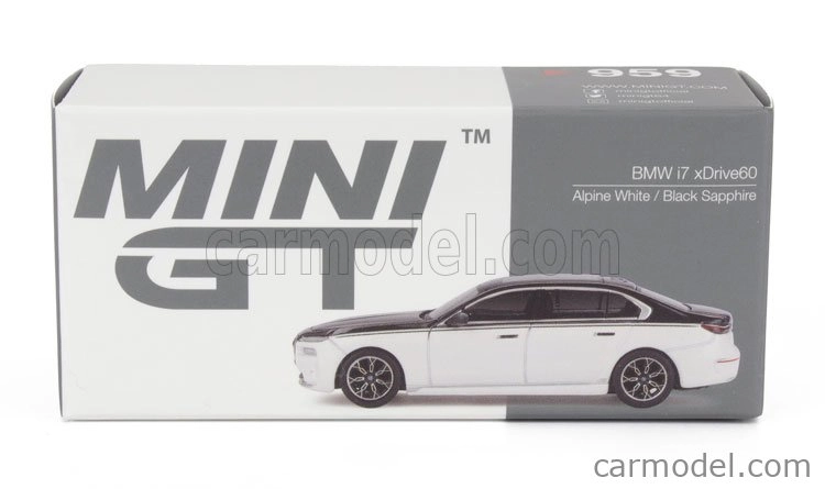 Mini-gt BMW radu 7 I7 Xdrive60 Lhd 2023 1:64 biela čierna
