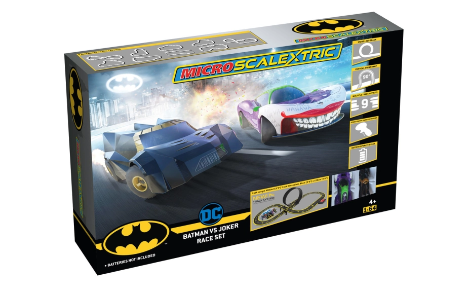 Autodráha MICRO SCALEXTRIC G1155M - Batman vs Joker (Battery Powered) (1:64)