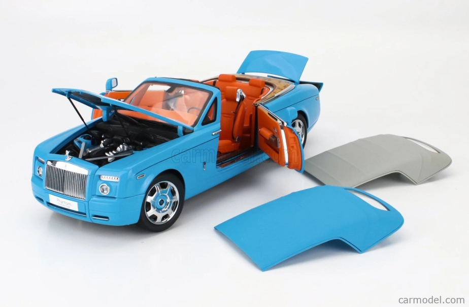 Kyosho Rolls royce Phantom Drophead Cabriolet 2-dverový 2013 1:18 Light Blue