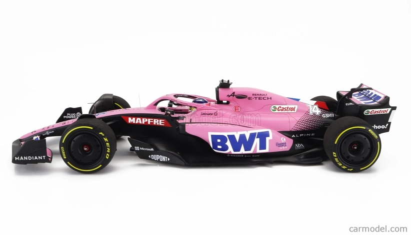 Minichamps Renault F1 A522 Team Alpine Bwt N 14 Bahrain Gp 2022 Fernando Alonso 1:18 Ružová