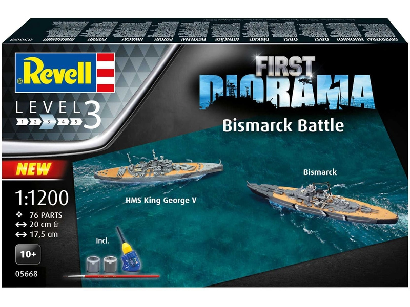 Revell první Bismarckova bitva (1:1200) (Giftset)