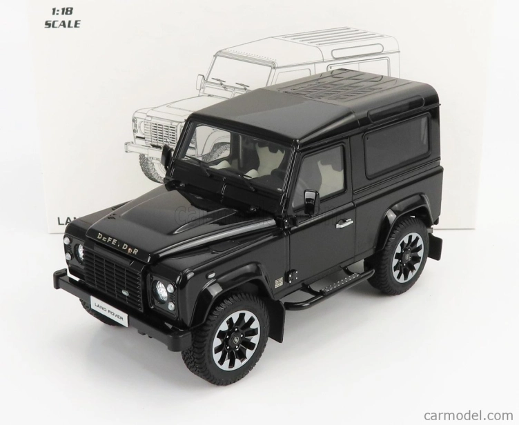 LCD model Land rover Defender 90 Works V8 70th Edition 2018 1:18 Black