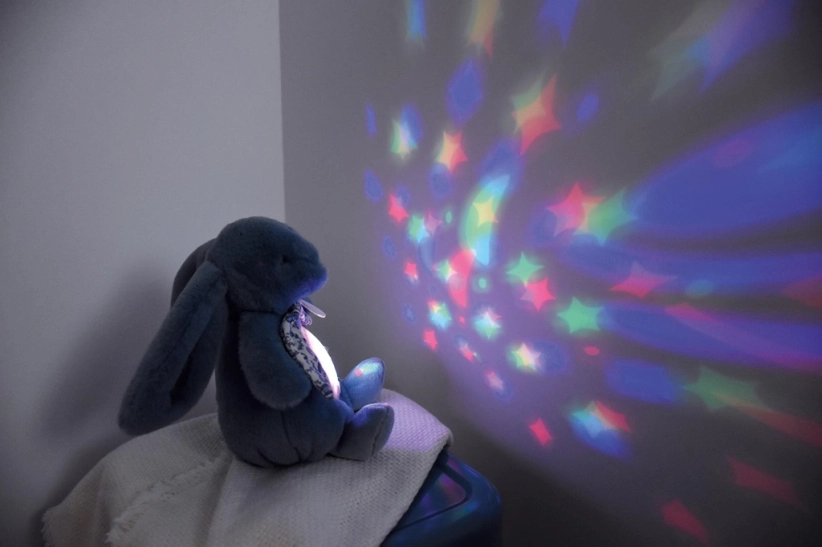 Doudou Hrací skříňka s projekcí Králíček bílý