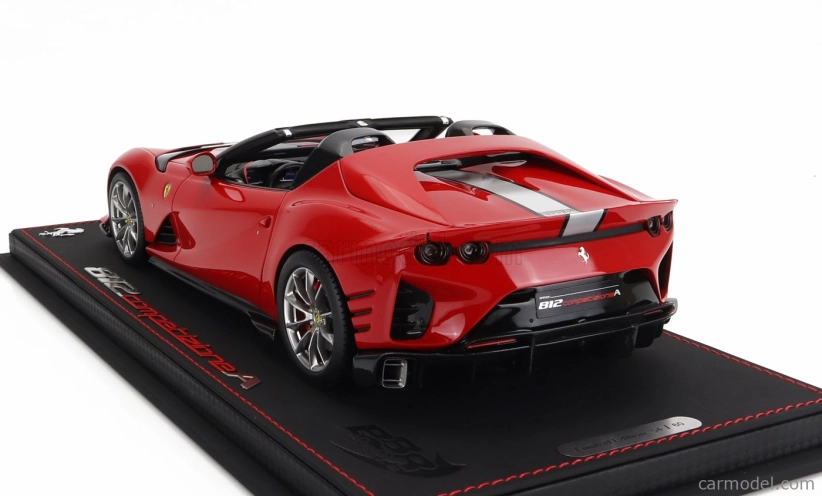 Bbr-models Ferrari 812 Competizione A Spider 2022 - Con Vetrina - S vitrínou 1:18 Rosso Corsa 322 - červená