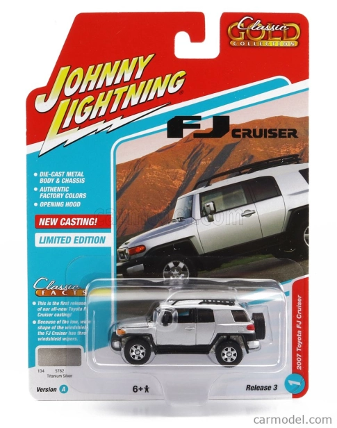 Johnny lightning Toyota Fj Cruiser 2007 1:64 strieborná
