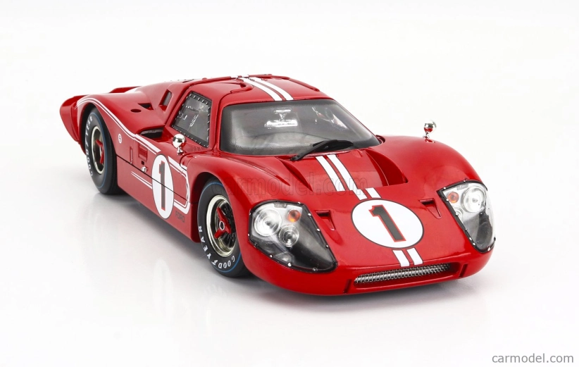 Shelby-collectibles Ford usa Gt40 Mkiv 7.0l V8 Team Shelby American Inc. N 1 Víťaz 24h Le Mans 1967 A.j.foyt - D.gurney 1:18 Červená Biela