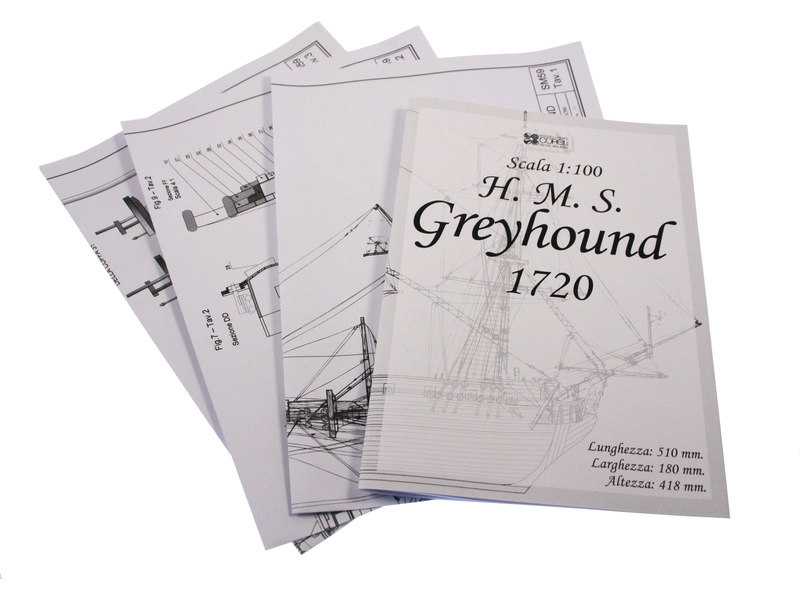 COREL H.M.S. Greyhound fregata 1720 1:100 kit