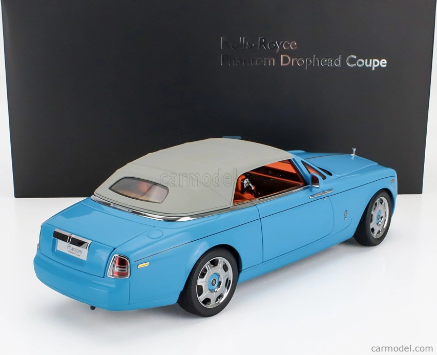 Kyosho Rolls royce Phantom Drophead Cabriolet 2-dverový 2013 1:18 Light Blue