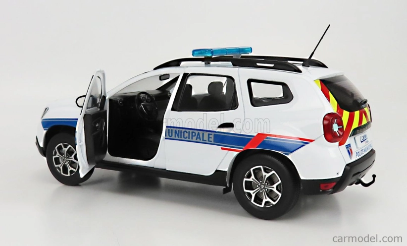 Solido Dacia Duster Mkii Police Municipale 2019 1:18 Bílá Světle Modrá