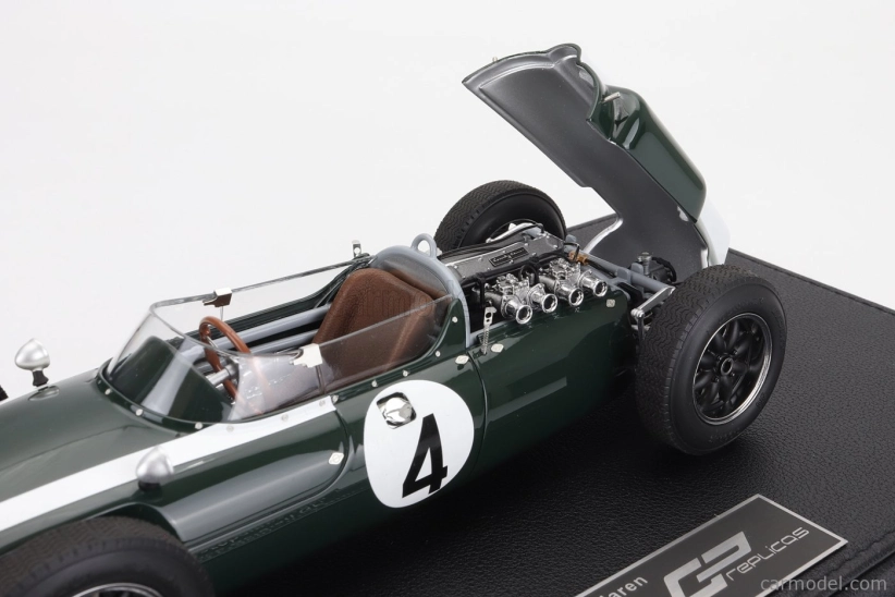 Gp-replicas Cooper F1  T53 N 4 2nd Belgium Spa Gp 1960 Bruce Mclaren 1:18 Zelená
