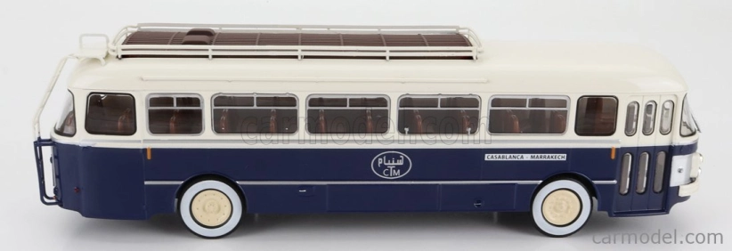Edicola Saviem Chausson Sc1 Autobus Casablanca - Marrakech 1960 1:43 Modrý Krém