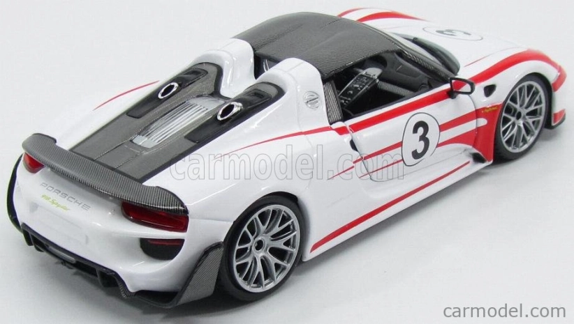 Bburago Porsche 918 Weissach 1:24 bílá