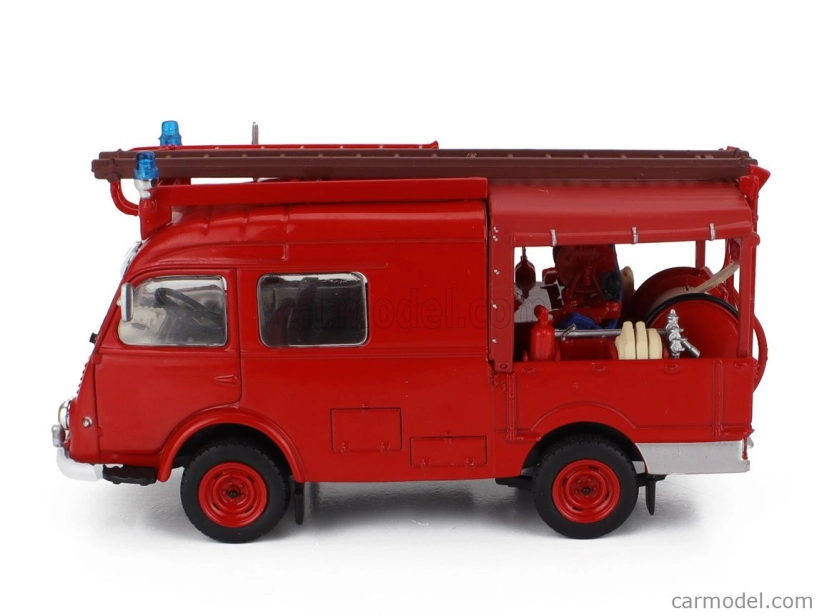 Edicola Renault 1000kg cisternové hasičské auto 1965 1:43 Červená