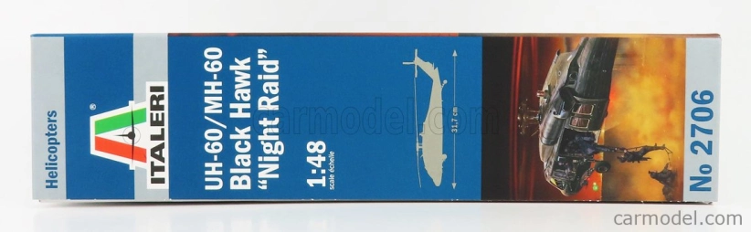 Italeri Sikorsky Uh-60 - Mh-60 Black Hawk Night Raid Helicopter Military 1979 1:48 /