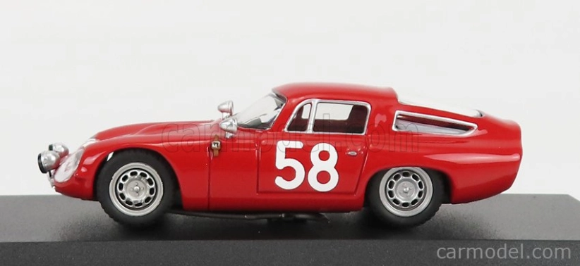 Best-model Alfa romeo Tz1 N 58 Targa Florio 1964 Bussinello - Todaro 1:43 Red