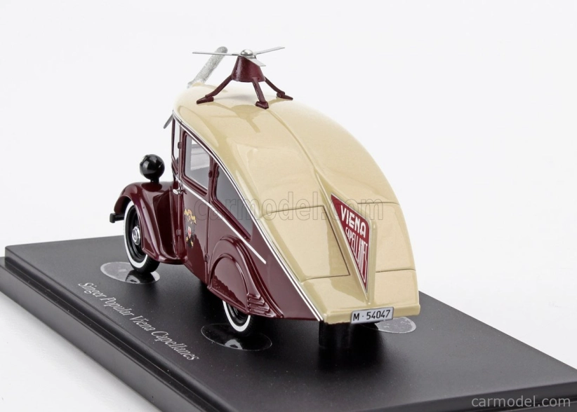 Autocult Singer Popular Viena Capellanes Great Britain - Spain 1935 1:43 Červená Ivory