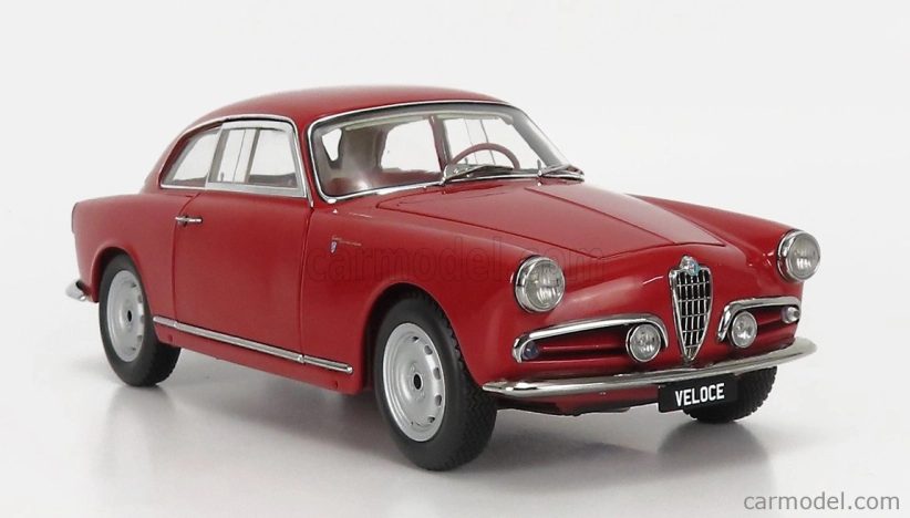 Kyosho Alfa romeo Giulietta Sprint - Veloce - 1956 - Cerchi In Lega E Finestrini Plexi okná 1:18 Alfa Red