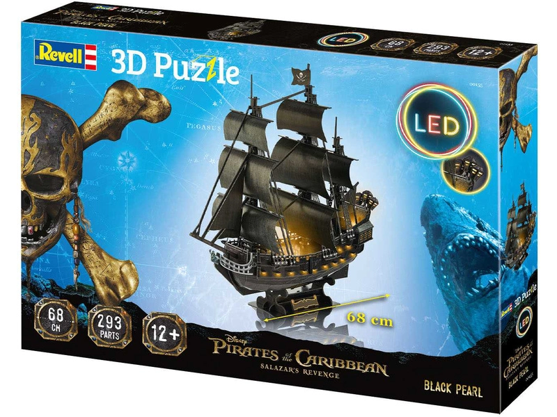 Revell 3D Puzzle – Black Pearl (LED Edition)