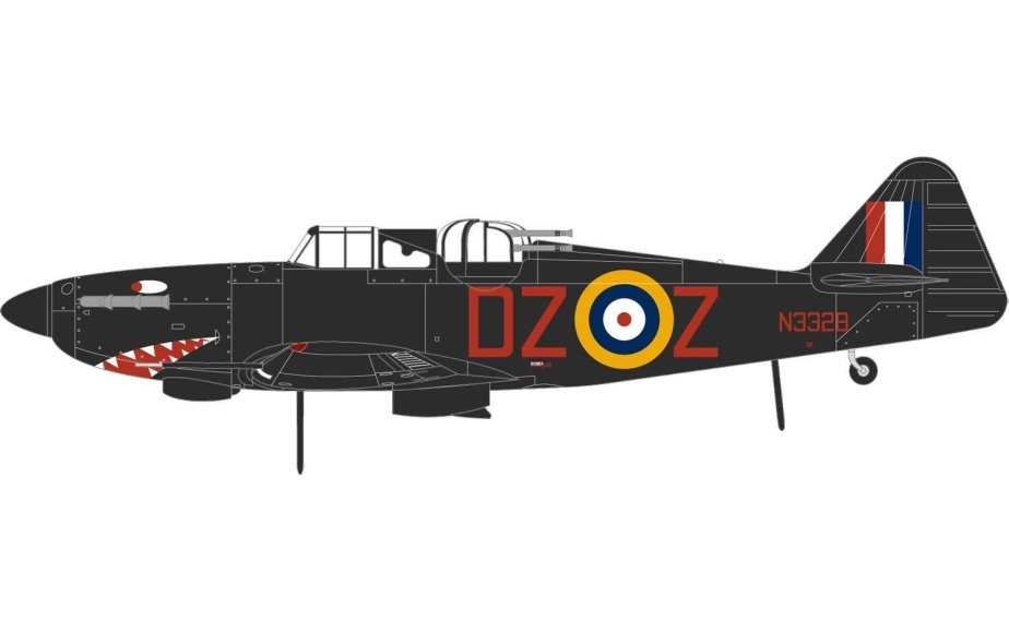 Classic Kit letadlo A05132 - Boulton Paul Defiant NF.1 (1:48)