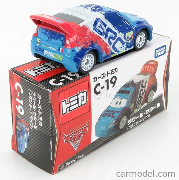 Tomica Walt disney Pixar Cars - Raoul Caroul 1:64 Modrá Bílá Červená