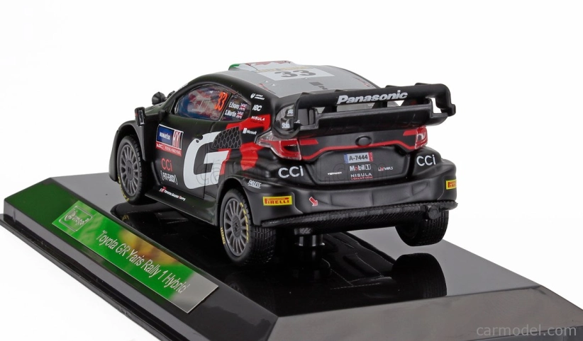 Bburago Toyota Yaris Gr Rally1 Team Gazoo Racing Wrt (nočná verzia) N 33 Rally 2024 Elfyn Evans - Scott Martin 1:43 Black