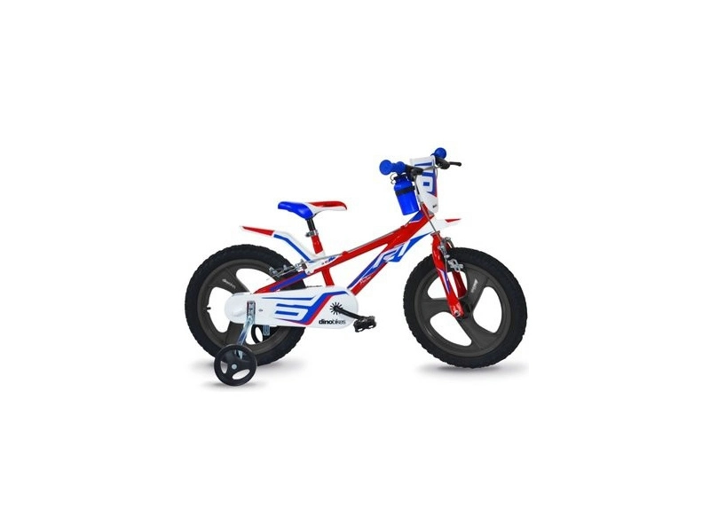 DINO Bikes - Detský bicykel 16" červený/modrý/biely