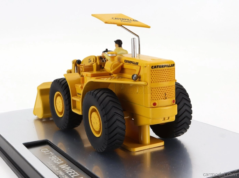 Dm-models Caterpillar Cat966a Ruspa Gommata - Scraper Tractor Wheel Loader 1:50 Žlutá Černá