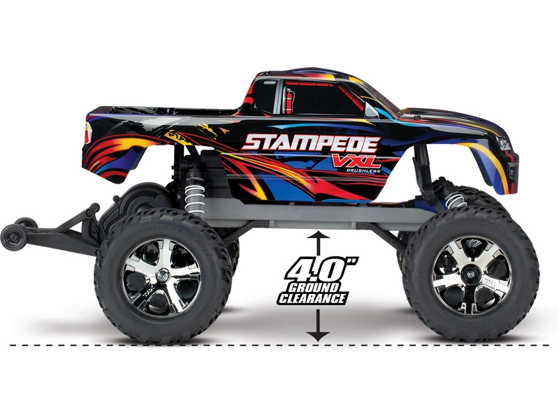 RC auto Traxxas Stampede 1:10 VXL TQi, červená