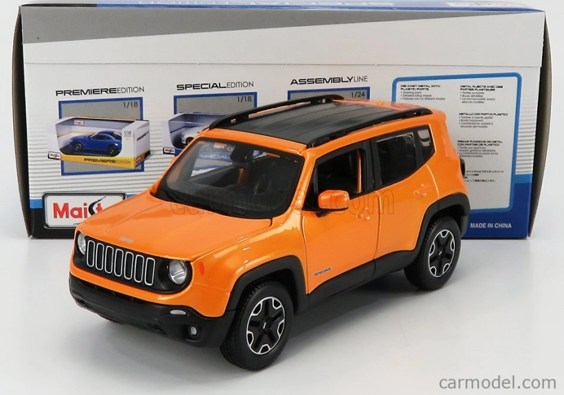 Maisto Jeep Renegade 2017 1:24 Orange Met