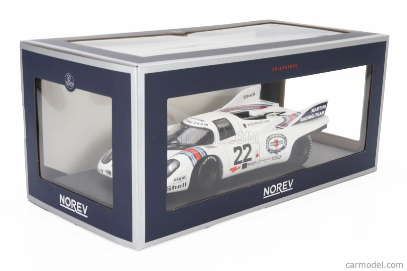 Norev Porsche 917k 4.9l Team Martini Racing N 22 Víťaz 24h Le Mans 1971 Helmut Marko - Gijs Van Lennep 1:18 Biela