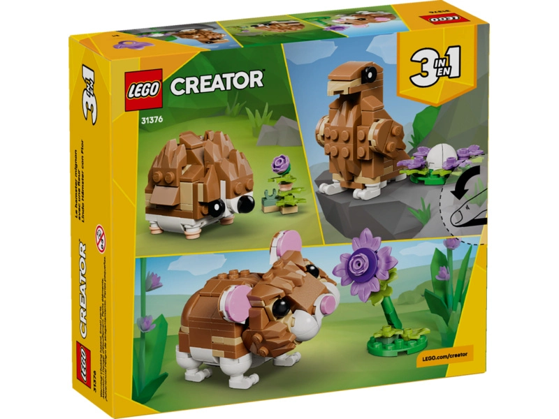 LEGO Creator - Roztomilý křeček s květinou