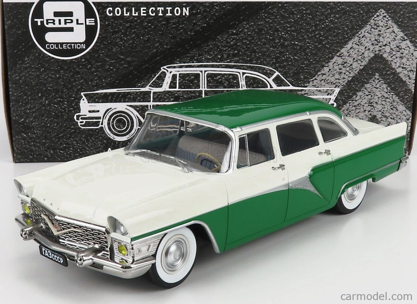 Triple9 GAZ 13 Seagull Chaika 1959 1:18 zelená biela